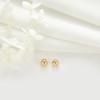 Accesorios de retención de color de 14k, bolas irregulares lisas, cuentas sueltas, pulsera, collar, material de cuentas DIY hecho a mano