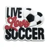 Serie de Fútbol Transfronteriza Charms de Zapato de Goma Suave de PVC Accesorios para Zapatos Crocs, Accesorios de Zapato de Club de la Copa del Mundo