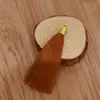Anel de puxar 8cm fio dourado chapéu canelado borla borla marcador de página pingente sachê diy sachê borla leque borla