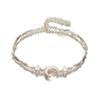 Pulseira legal de lua estrela Gelo Quebrado Feminina Nicho de luxo leve Requintada High-end Simples Personalidade Combina com tudo Pulseira namoradas