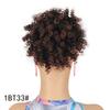 Paquete de peluca de comercio exterior, rollo pequeño de seda de alta temperatura, paquete de cabello con cordón, paquete de cabello rizado con tornillo esponjoso, red elástica, cola de caballo con cordón