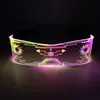 Máscara de Medio Rostro con Tecnología LED de Siete Colores Cambiantes de Doble Control, Diseño de Moda para Fiestas de Baile, Festivales y Discotecas, Accesorio de Acrílico LED