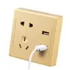 Enchufe USB de cinco orificios montado en superficie posición de cuatro o seis orificios 220V 36V a 5V panel de carga USB de bajo voltaje para sitio de construcción