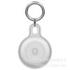 Adecuado para Apple Airtag Localizador de Apple Funda protectora hueca de silicona Anillo de metal Carcasa protectora de goma suave