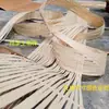 Tecelagem de bambu jangada de bambu tingimento fatias de bambu vermelhas tiras de bambu arte de bambu arte floral instalação decoração de casamento decoração de teto de salão de exposições