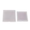Caja Plástica Plana Cuadrada Esmerilada Caja de Filtro para Cámara de Plástico Transparente PP Caja de Almacenamiento Tarjeta Hebilla de Belleza Tapa Caja de Empaque Cuadrada