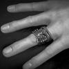 Joyería Transfronteriza Europea y Americana, Anillo Dominante de Calavera y Garra Estilo Punk Motociclista para Hombre, Anillo Popular Exagerado Personalizado