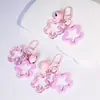 Llavero Creativo de Campana DIY Doble Estrella de Cinco Puntas Colgante Lindo para Bolsa Cadena de Teléfono Móvil Accesorios de Joyería Colgante para Llavero