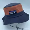 Sombrero de Verano Transfronterizo Sombrero de Cuenca Europeo y Americano Transfronterizo Secado Rápido Sombrero de Pescador Parasol y Sombrero de Protección Solar para Exteriores Sombrero de Color Retro Combinado de Ala Ancha