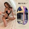 Fragrância de Ouvir à Noite Roupa Íntima Sexy Macacão Sexy Quente Rendado Vazado com Cadarço Uniforme de Personagem Secundário Pijama Plus Size