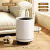 Cubo de basura para sala de estar, Contenedor de basura doméstico de alta gama de gran capacidad para cocina, inodoro, baño, dormitorio, con tapa y ruedas