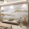 Fondo de Pantalla Paisaje Elegante Estilo Chino 2026 Tela para Pared de Fondo de TV Sala de Estar Sofá Mural de Papel Tapiz para Pared de Video