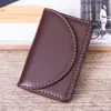 Portatarjetas de Negocio con Forma de Semi-Arco para Hombres y Mujeres, Estuche de Tarjetas de Negocio a la Moda con Logo de Patrón de Lichi, Caja de Regalo al por Mayor, Doble Capa