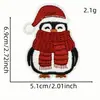 Patches Bordados de Natal de Inverno para Decoração de Atmosfera Festiva, Patch para Consertar Furos em Roupas, Apliques Bordados