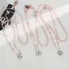 Cadena para Teléfono Cruzada Super Linda de Fresa Exquisita de Alta Gama Anti-Caída Cordón de Cuello Cristalino Linda Cruzada para Mujeres