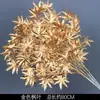 Flores Artificiales Doradas, Arreglo Floral de Cubeta de Bendición de Año Nuevo, Material Floral para Salón de Bodas de Eucalipto y Frutos de Acebo, Adornos Chinos