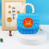 Bolso Bandolera Vanguardia para Hombro Niños Bandolera Bolso de Mano Perla Burbuja Bolso Bandolera de Silicona para Hombro Bolso Gelatina