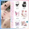 Adesivos de Tatuagem Temporária Casual e Fofa Borboleta Arco-Íris Colorida de Longa Duração À Prova d'Água Nicho Verão Pequenos Adesivos de Tatuagem Frescos Dopamina