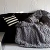 2025 Novo Estilo Ins Nórdico Manta de Lã Grossa Tricotada à Mão Marroquina Capa de Sofá Manta para o Pé da Cama Manta para Casa