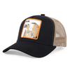 Especial transfronterizo para gorra de béisbol de malla con parche de animal y protección solar, bordado europeo y americano, gorra de béisbol de camionero de comercio exterior
