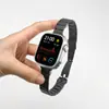 Adecuado para banda de Apple S11 Watch S10 Acero Inoxidable Apple Watch 9 Nudo de Bambú Cintura Pequeña Banda de iWatch Watch