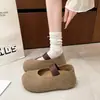 Zapatos Birkenstock Casuales para Mujer que Aumentan la Altura, Novedad Verano 2026, Slip-On, Tacón Cuadrado, Punta Redonda, Suela Gruesa, Zapatos para el Trabajo