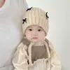 Chapéus Infantis Novos para Outono e Inverno Chapéus de Lã para Bebês Chapéus de Tricô para Meninos e Meninas Chapéus Quentes com Proteção para as Orelhas para Crianças Pequenas Chapéus para o Frio