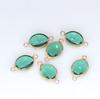 Pendientes de aleación con doble agujero para colgar en la parte inferior, con doble agujero, para joyería, accesorios para colgar, joyería artesanal, material de 10 x 14 mm