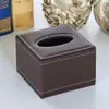 Caja de Pañuelos de Lujo Personalizada para Mesa de Café de Sala de Estar, Portapañuelos de Cuero para Hogar, Hotel, Restaurante, con Logo