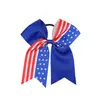 Día de la Independencia de Estados Unidos para niños banda de goma de cola de milano comercio exterior para niños liga para el pelo cuerda para el pelo elemento del Día Nacional banda elástica para el pelo 8 colores