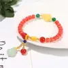 Pulseiras de Cristal de Cera de Abelha Estilo Étnico Atacado, Pulseiras de Sementes de Lótus Color-Preserving de Vidro, Acessórios de Presente de Design Versátil DIY
