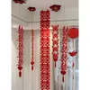 Decoración de Habitación de Boda Sala de Estar Decoración de Boda Techo Guirnalda Doble Felicidad Techo Boda Casa Nueva Dormitorio Decoraciones Colgantes para Ambas Fiestas