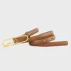 Cinto de Couro Pequeno Retro Coreano para Mulheres, Fashion, Simples, Versátil, Casual, Adequado para Vestidos, Jeans, Casacos, Cinto de Estilo Fino, Tendência