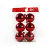 Decoraciones Navideñas Transfronterizas 3/4/5/6/8cm Plástico Electrochapado Bolas Navideñas de Colores Colgantes para Decoración del Árbol de Navidad