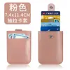 Portatarjetas de Cuero para Llevar en el Bolsillo Transfronterizo Ranura Grande para Tarjetas Portatarjetas Pequeño Ranura Múltiple para Tarjetas Compacto de Cuero PU para Mujer Portatarjetas
