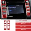 Adecuado para Toyota 14-18 Fibra de Carbono Roja Tantu Control Central Interruptor de Volumen Calcomanía Decorativa Modificación Interior de Coche