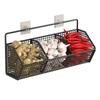 Estante de Almacenamiento para Cestas Colgantes Cocina Caja de Almacenamiento para Ajo y Jengibre Estante de Almacenamiento para Cebolla, Jengibre y Ajo Estante para Condimentos Colgante de Pared Mejorado