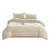 Colcha de algodón antibacteriana y amigable con la piel de 10 A para primavera y otoño, colcha gruesa y cálida de invierno, colcha para dormitorio universitario, ropa de cama para el hogar para todas las estaciones