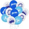 Set de Globos Oktoberfest Escena de Oktoberfest Arreglo Decorativo Globo para Colgar en la Puerta Azul y Blanco Impreso Transfronterizo