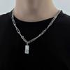 Colar Masculino Aço Titânio Não Desbota Hip-Hop Popular High-End Versátil Corrente de Roupa Simples Personalizado Acessórios Retrô Joias