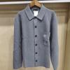 Casaco Cardigan Tricotado Estilo Japonês Masculino e Feminino com Costura Canelada Jaqueta Suéter Novo Modelo Outono/Inverno 2025 478550