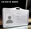 Juego de tarjetas de aleación de aluminio horizontal de tamaño pequeño, tarjeta de trabajo de enfermera, médico, insignia, certificado, etiqueta, clip comercial de metal