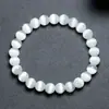 Pulseira de pedra olho de gato natural para meninas senso de alto nível simples nicho pulseira de cristal ágata amigas pulseira de estudante fornecimento