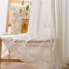 Encaje hueco simple de estilo japonés y hilo de viento engrosado transparente opaco mosquitera para ventana dormitorio sala de estar mirador cortina mosquitera personalización