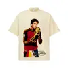 Camiseta retro desgastada de cuello redondo estilo americano con hombros caídos para hombre de manga corta, Campeón del Mundo 2026, Fernando Torres