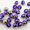 Aleación de Titanio ASTM F-136 Colección Ojo de Mariposa Morado 1.2 Rosca Interna G23 Cabezal de Repuesto para Piercing de Lengua Joyería para Piercing