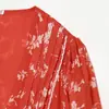 Venta al por mayor de moda de verano nueva estilo europeo y americano transfronterizo, vestido elegante de manga corta con estampado francés para mujer, estilo commuter
