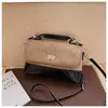 Bolsa Cuadrada Pequeña Portátil Retro Nueva de Otoño e Invierno Bolso de Hombro Mate Rombo Tendencia de Moda Diaria Bolso Cruzado