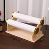 Soporte de exhibición de joyería hecho de madera natural, multicapa, gran capacidad, para guardar pulseras, brazaletes y accesorios para el cabello