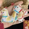 Llavero de Felpa de Caballo de Moda Estilo Chino Creativo, Accesorio de Broche de Muñeco de Felpa de Buena Suerte, Accesorio de Regalo de Año Nuevo